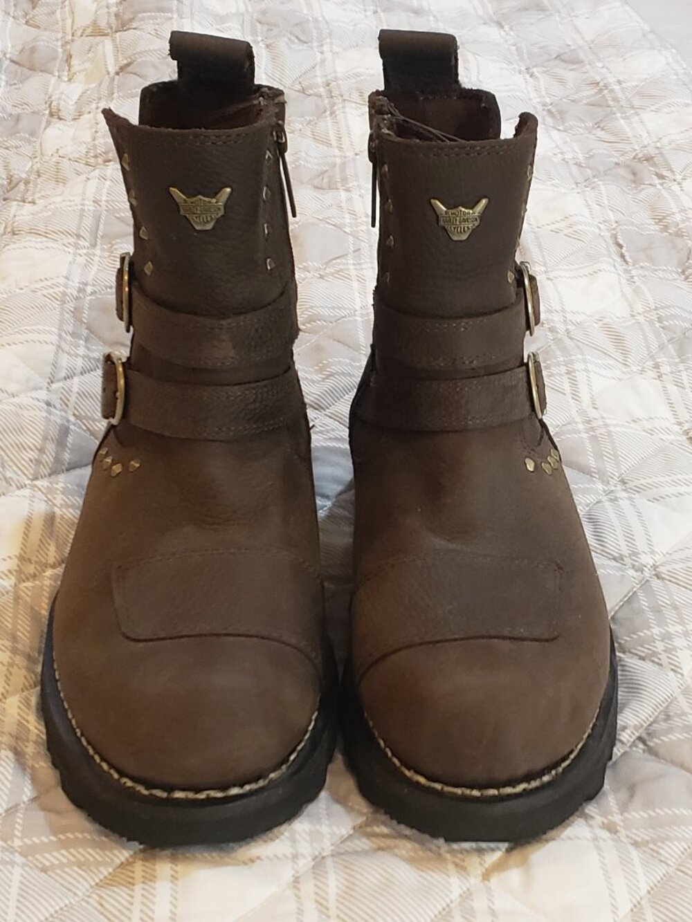 Harley Davidson Women's Amesbury Waterproof Motorcycle Boots Size 7M
